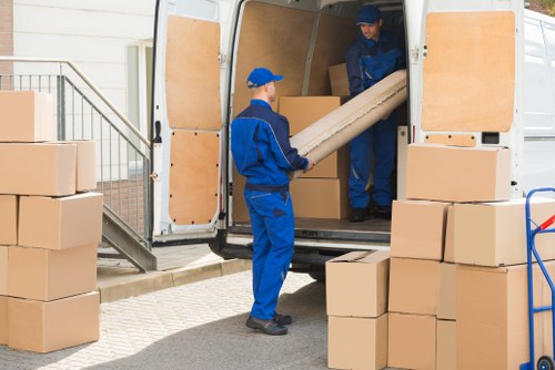 House removal team helping with a residential move in Brimsdown