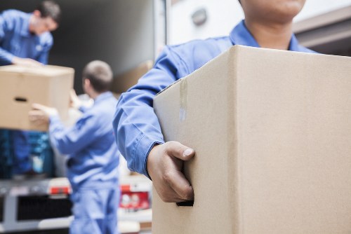 A man with van service helping with a move in Brimsdown