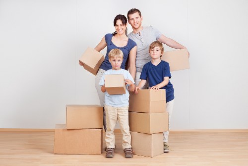 Commercial and residential removal items prepared for transport in Brimsdown