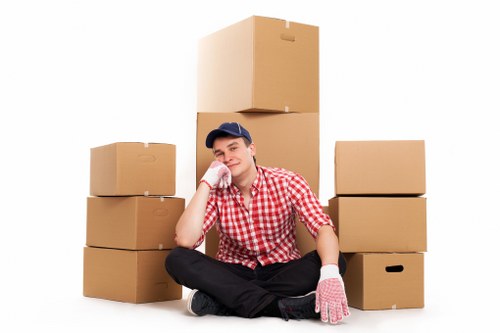 Packing boxes and household items for Brimsdown removals